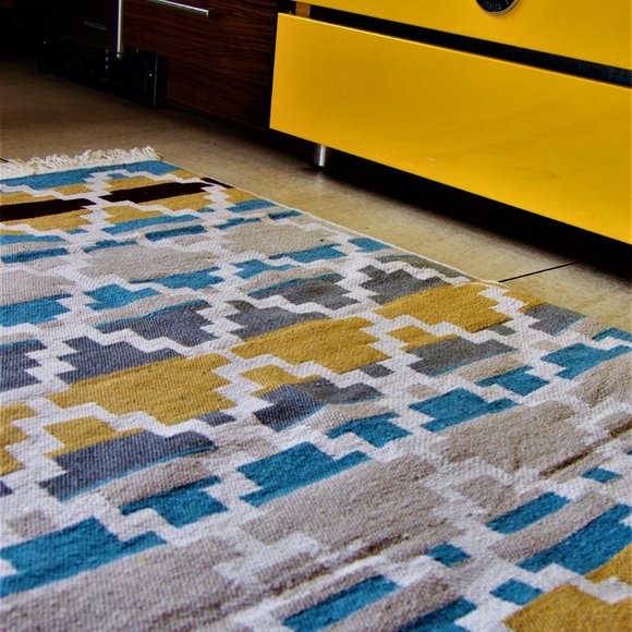 Reversible Turkish Accent Rug - 48" x 32" - Picture 3 of 5